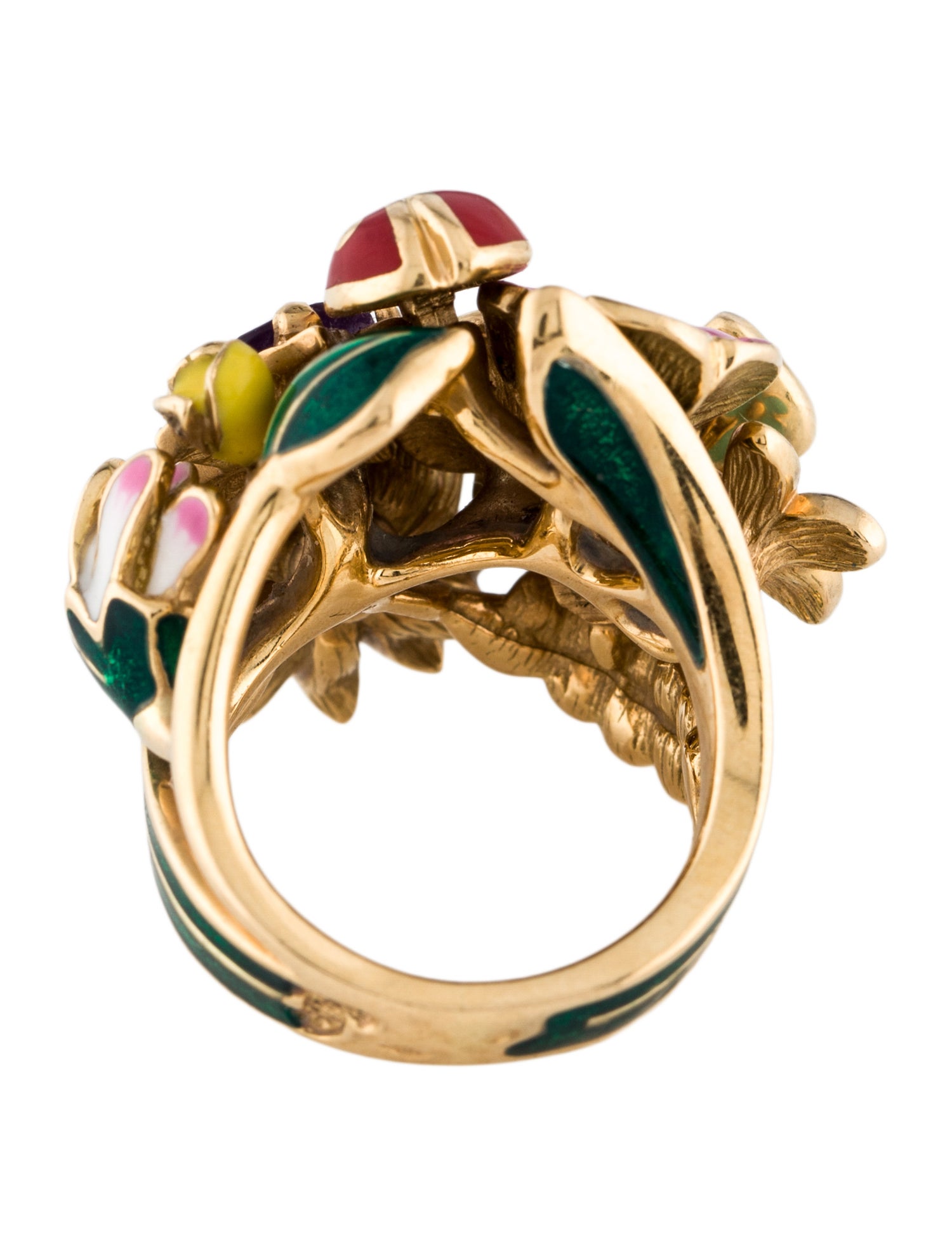 Christian Dior 18K Amethyst & Diamond Diorette Cocktail Ring